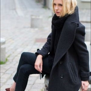 Emerson Fry Pea Coat Grey US 6